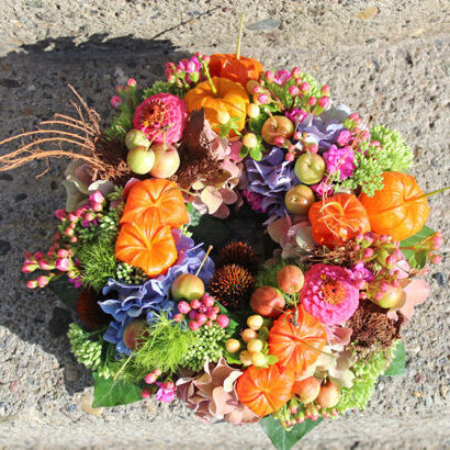 Autumnal Floral Wreath