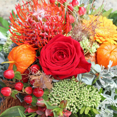 Autumn Bouquet Red/Orange