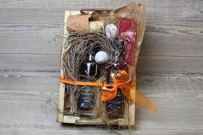 Rustic syrup box